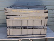 USED EXTRA LARGE 160 Litre Folding Container Crate, Walther Faltbox & Similar 