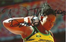 ATHLETICS: DANNIEL THOMAS-DODD SIGNED 6x4 ACTION PHOTO+COA *JAMAICA*