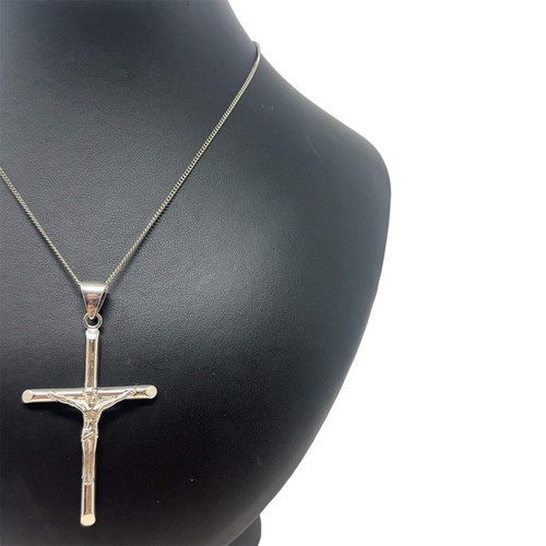 Sterling silver large - large, crucifix