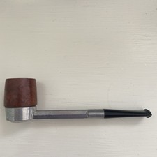 Brentford FD6 Vintage English Aluminium Metal Tobacco Smoking Pipe FD2 Stem