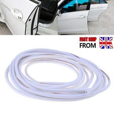 5M/Roll White Car Door Scratch Rubber Protective Edge Seal PVC Trim Guard Strip