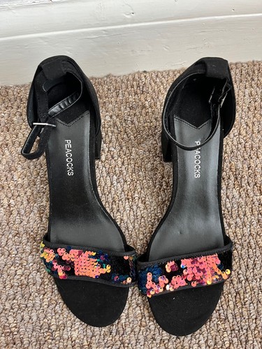 Peacock block heel - , sandals