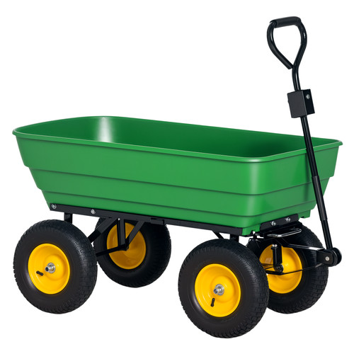 Outsunny 125l garden cart - 125l,