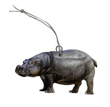 Hippopotamus Christmas Tree Decoration - Hippos - Hanging Hippo Decoration WW1-D