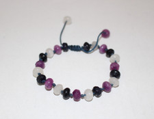 LOLA ROSE Agate & Blue sandstone Gemstone Beaded BRACELET