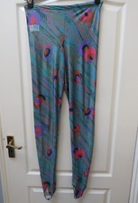 Ronhill Vintage Strides Size M Green Running Trousers Stirrup Lycra Leggings 