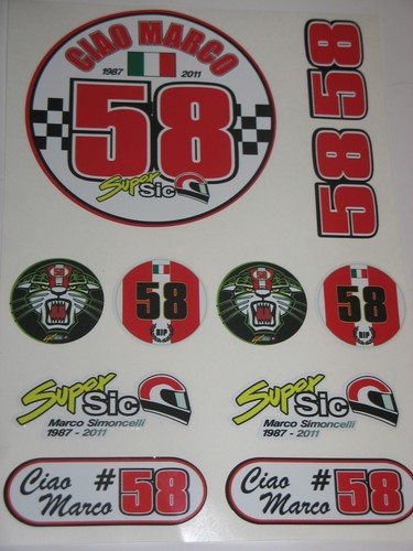 Marco simoncelli sticker kit - simoncelli, 2