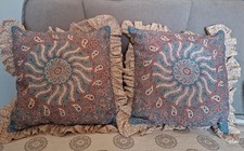 Blue, red and white artisan