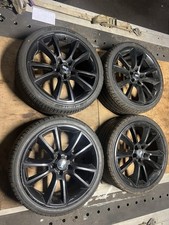 ASTRA VXR GENUINE GM 19" RONAL ALLOY WHEELS IN BLACK & TYRES  5-STUD SET OF 4.