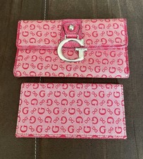 Pink Guess Fabric Purse +