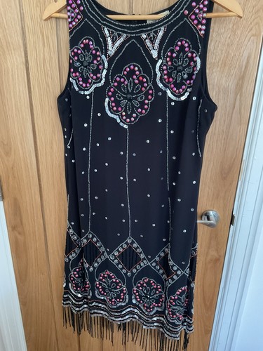 Beaded flipper style dress - beaded,