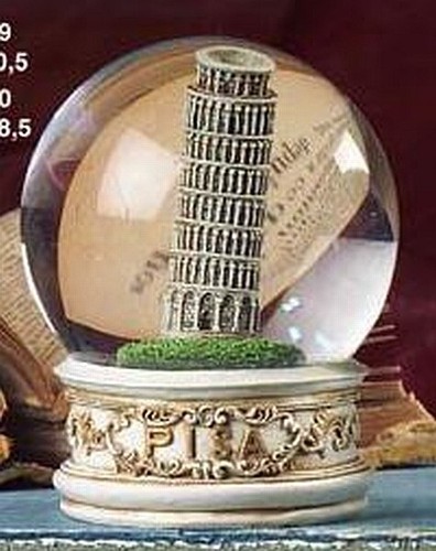 Large snow globe - of, pisa