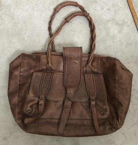 Jocasi brown leather - leather, holdall