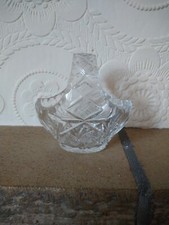 Cut Glass basket bowl Vase