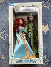 Disney Store Pixar Brave Limited Edition Merida + Elinor Collectors Dolls RARE!!