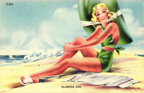 Glamour girl beach blue - glamour,