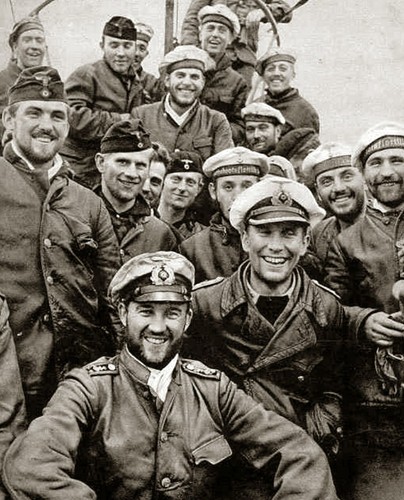 German boat crew - german, ww2