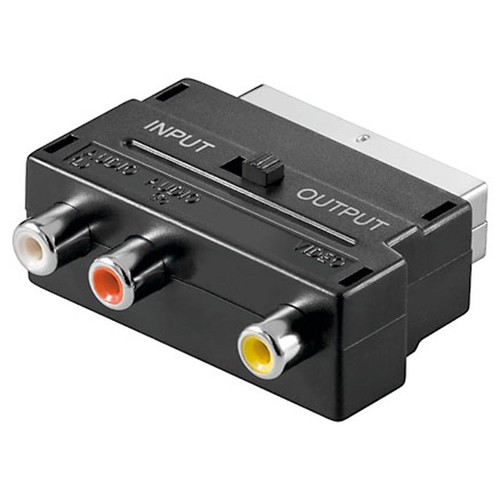 Scart cinch adapter with - scart/cinch,