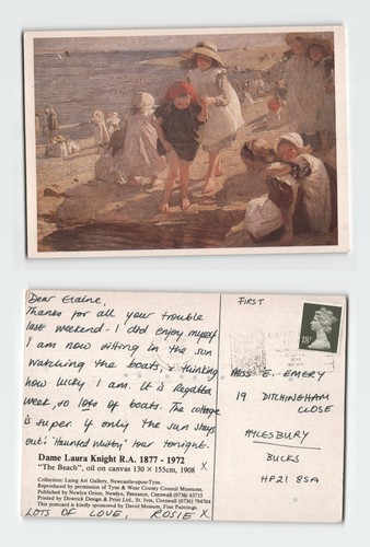 Vintage postcard dame - vintage,