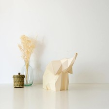 Beautiful Baby Elephant DIY Paperlamp Kit With Light Fixture