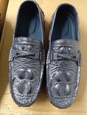 Men's Dark Blue 2 Size 39 &46 Casual Boat Shoes Soft PU Slip-on  Jelly Shoes 