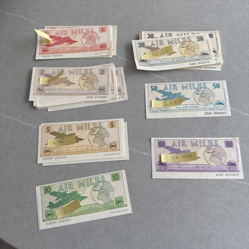 Paper air miles vouchers - paper,