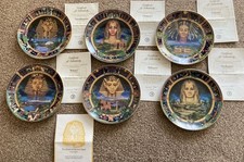 6 X Bradford Exchange The Power of Ancient Egypt Collector Plates