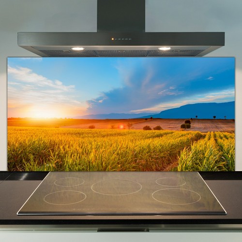 Glass kitchen splashback tile - glass,