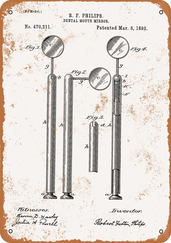 Metal sign 1892 dental - 1892,