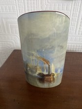 John Beswick Joseph Turner  ‘the Fighting Temeraire’ Art Theme Vase Height 22cm