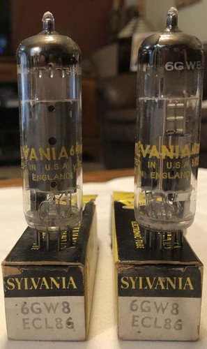 Pair sylvania 6gw68 ecl86 - pair, 6gw68/ecl86