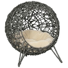 PawHut Rattan Elevated Cat