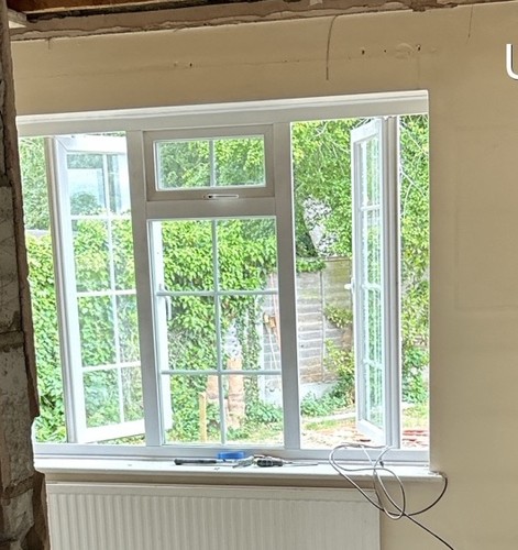 White upvc double glazed - white,