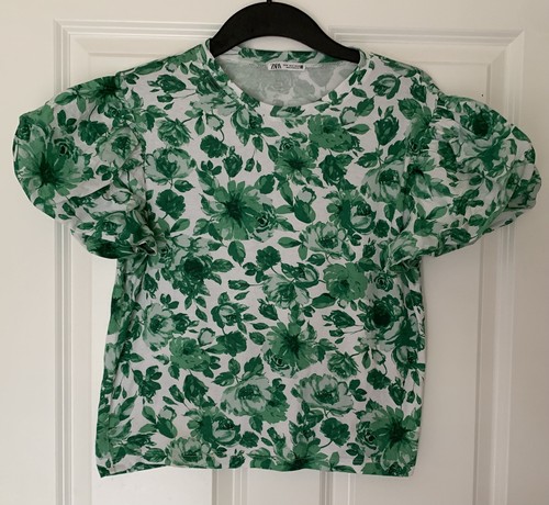 Zara white green floral - zara, &