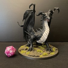 Dungeons And Dragons Adult Black Dragon Painted Miniatures Pathfinder Lost Omens