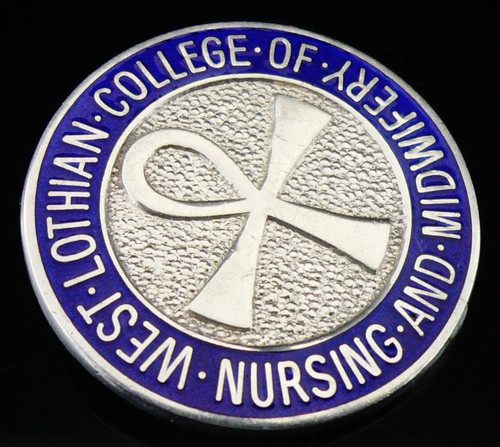 Sterling silver nursing badge - silver,