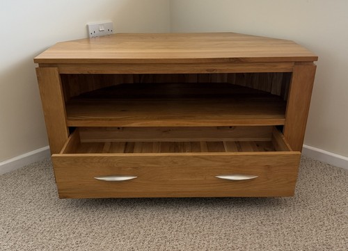 Corner unit solid oak - tv,