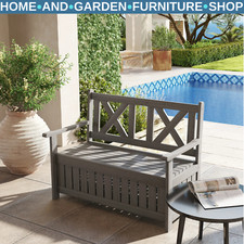 2 Seater Garden Storage Bench