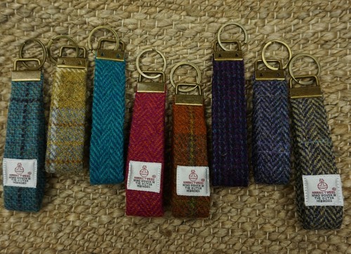 Harris tweed keyring fabric - tweed,