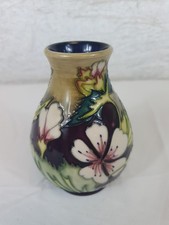 Moorcroft Vase "Mallow" By Philip Gibson 1999