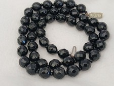 Vintage French Jet Black Facet
