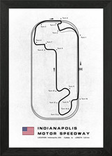 Indianapolis Speedway Framed