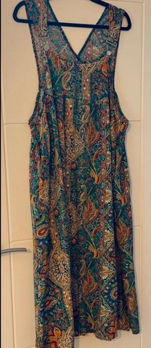 Colourful patterned pinafore - colourful,
