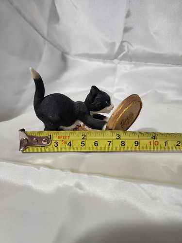 Black white cat lookin - black,