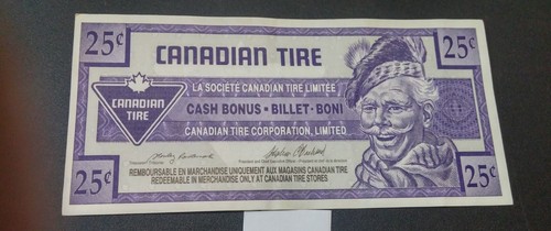 Canadian tire money 25cent - canadian,