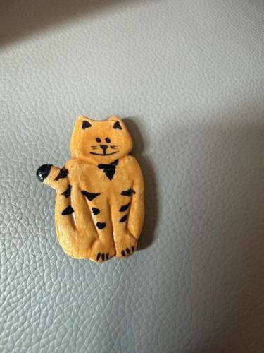 Handmade ceramic ginger tabby - ceramic,