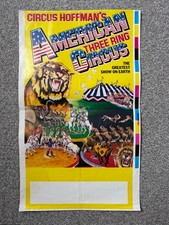 Circus Hoffman's American Circus poster 1985 - Printers' proof (lion, tiger)
