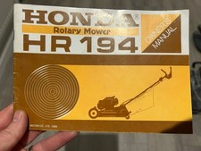 Honda HR194 GXV120 Owners