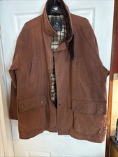 PG Field Countryware Brown Wax Jacket - Size XL - Made In Britain