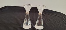 STUNNING PAIR OF CRYSTAL GLASS